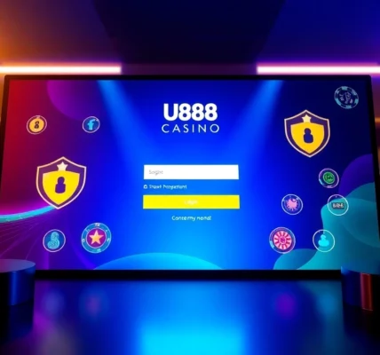 Dynamic visual of UU88 COM online casino website with vibrant colors and secure features, emphasizing trust and user engagement for online gambling.