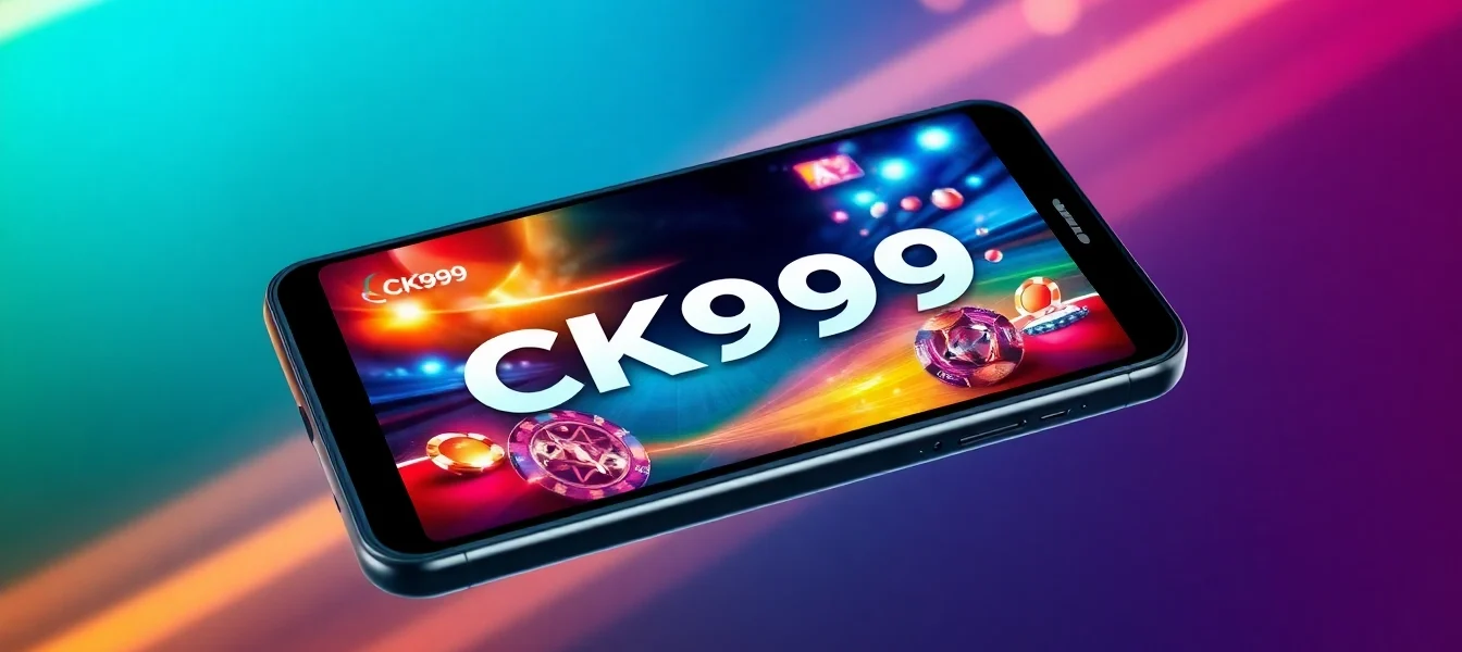 Screenshot showcasing the ck999 app interface with gaming options on a smartphone for easy access and engagement.