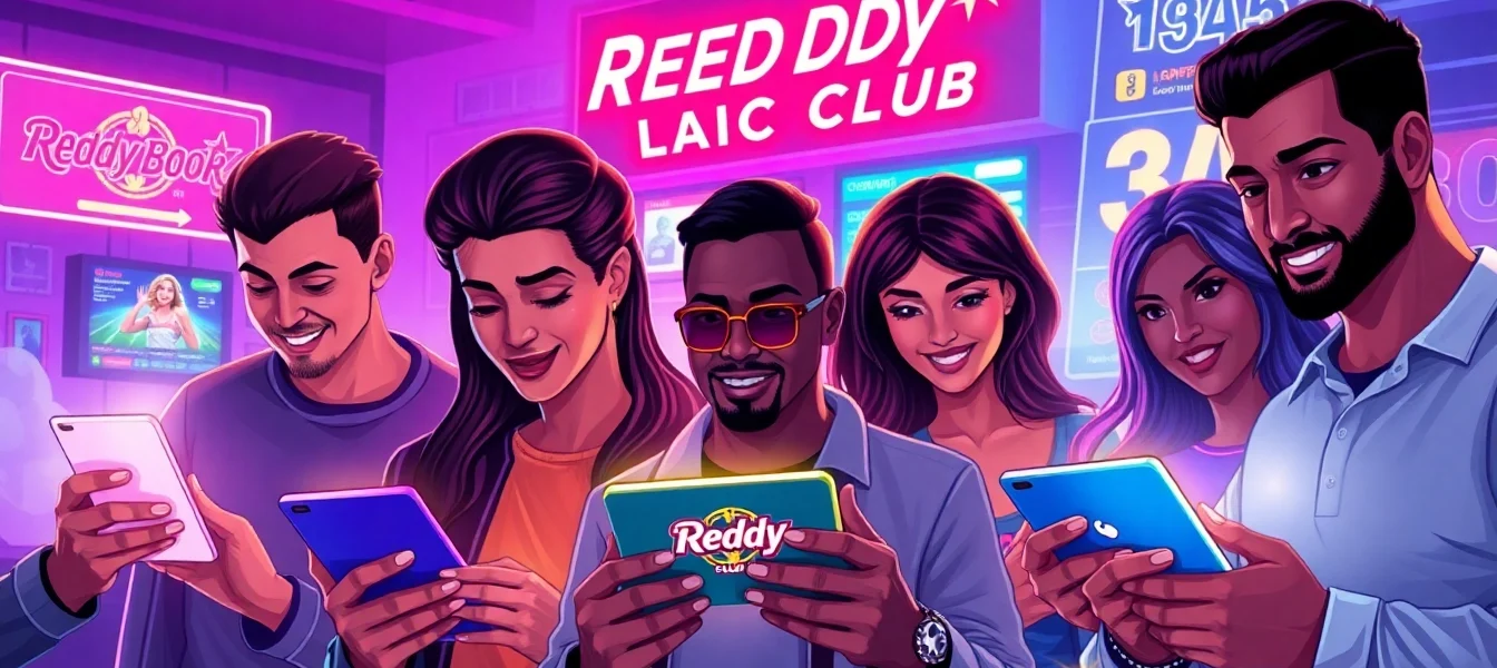 Reddy Book Club app interface showing sports betting, casino games, and user engagement for seamless online gambling experience.