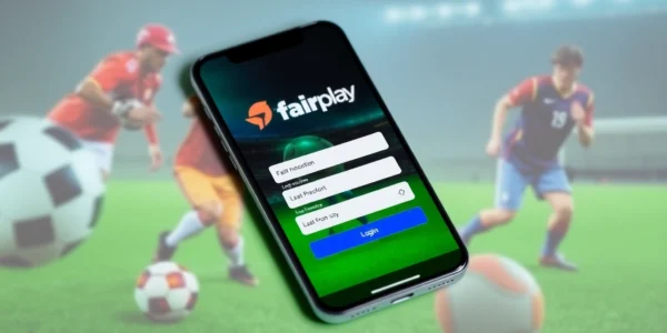 Easy fairplay login interface on a mobile device prompting safe access to sports betting and casino platform for Indian users.