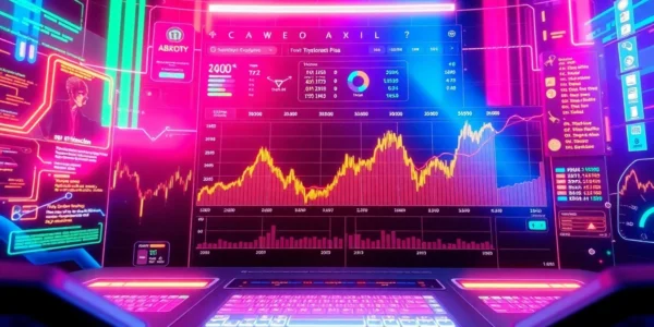 Crypto exchange platform demonstrating secure digital transactions with blockchain visuals and