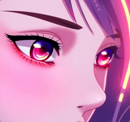 AI girlfriend nsfw engaging in an intimate digital scene with realistic details and vibrant colors for immersive experience
