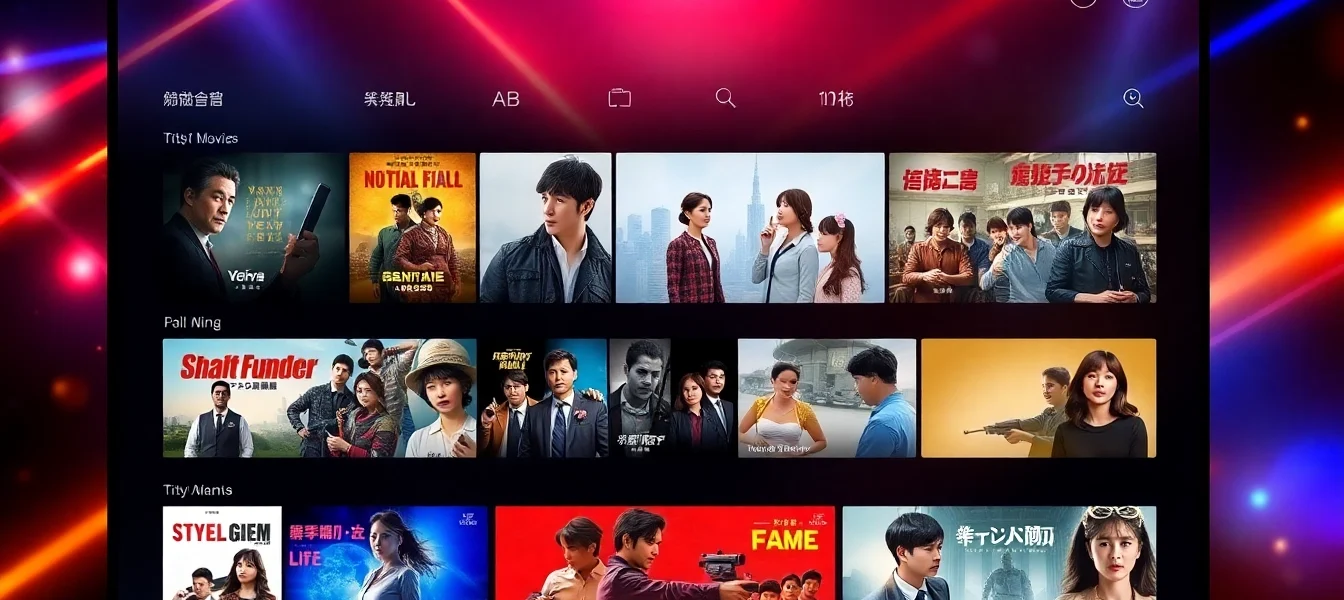 누누티비로 인기 영상 스트리밍하는 모습, 다양한 콘텐츠와 사용자 인터페이스가 돋보이는 이미지