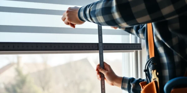 Professional replacement window installers near me measuring a window on-site with precision.