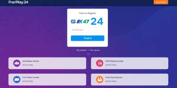 Clear visual of the FairPlay24 register page highlighting easy signup process and security