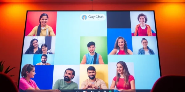 Engaging gay chat platform welcoming users to connect and make friends in a safe online environment