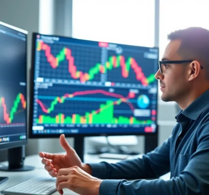 Trading view interface showcasing dynamic charts and analysis tools for active traders