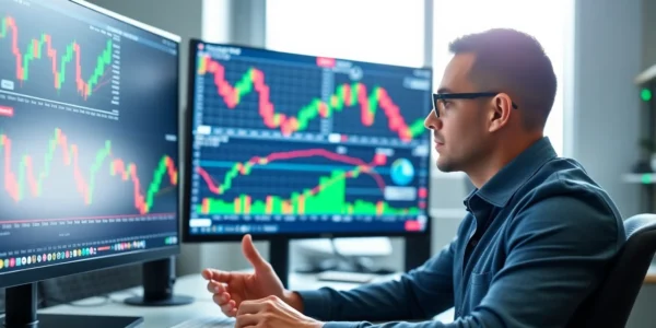 Trading view interface showcasing dynamic charts and analysis tools for active traders